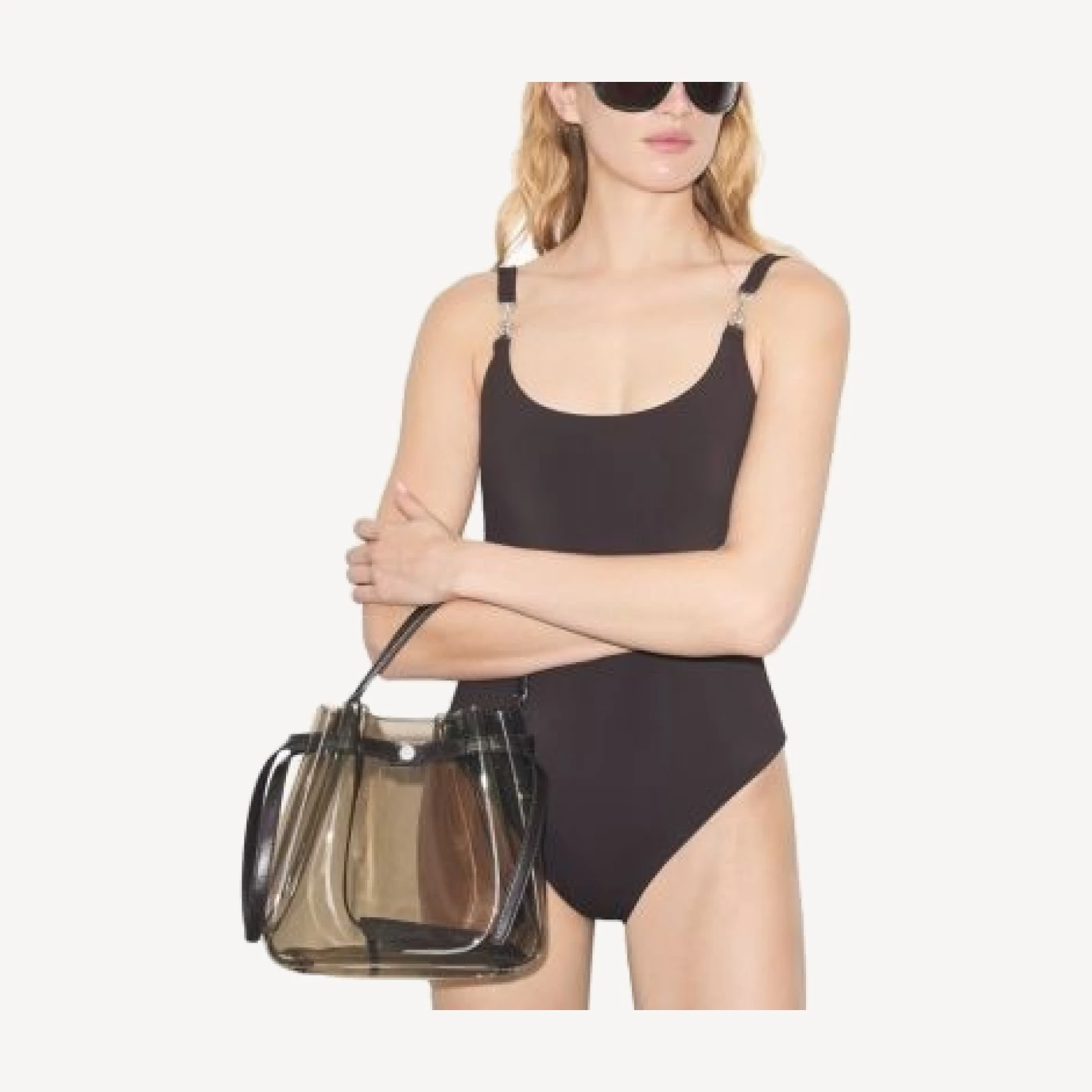 Tory Burch Romy Clear Bucket Bag