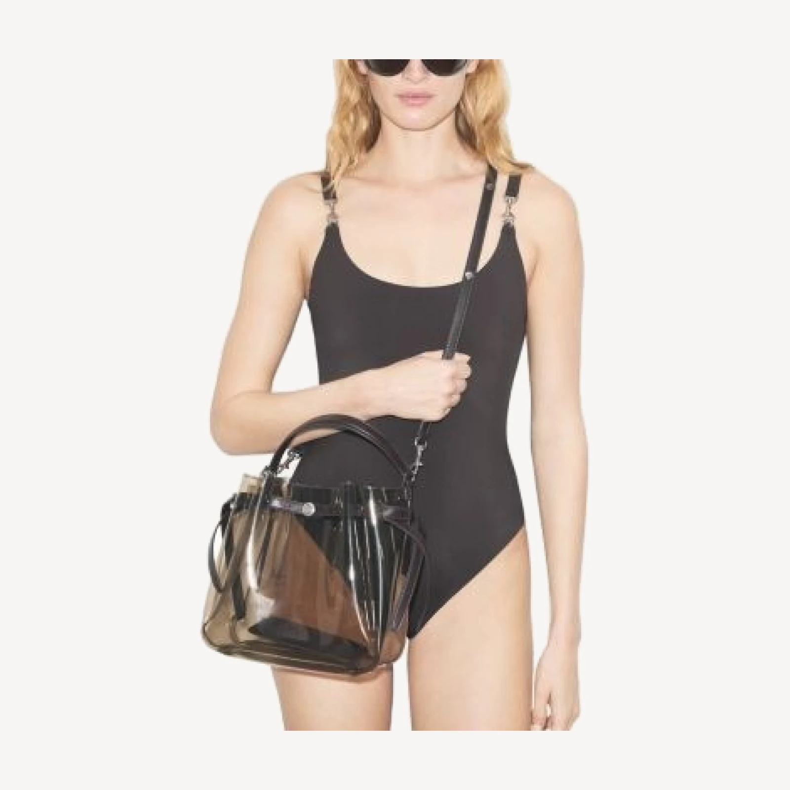 Tory Burch Romy Clear Bucket Bag