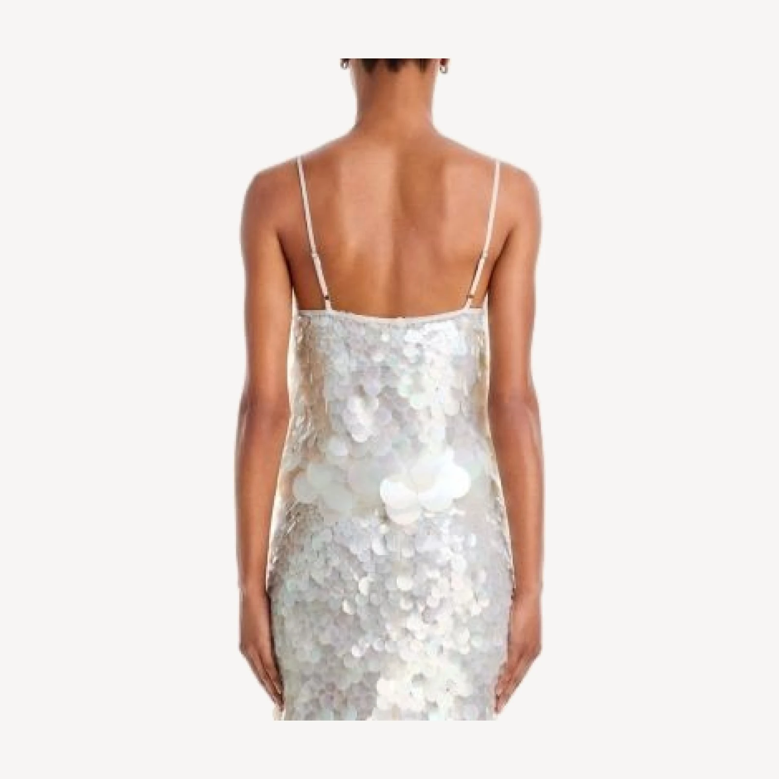 Alice and Olivia Julia Paillette Tank Top