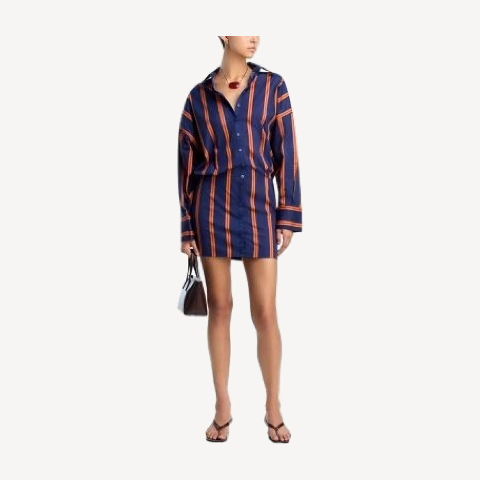 Staud Cynthia Mini Shirtdress