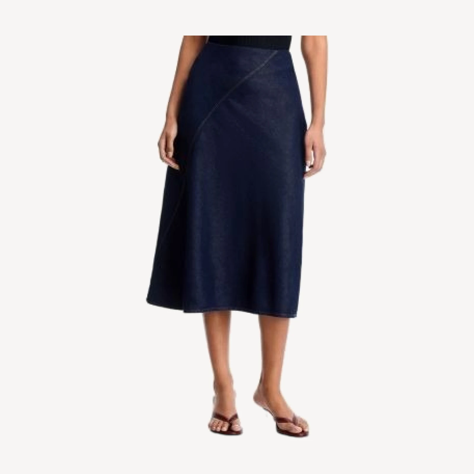 rag & bone Lisbon Denim Skirt in Oceanrinse