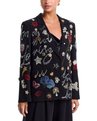 Cinq a Sept Kael Sequined Embroidered Blazer