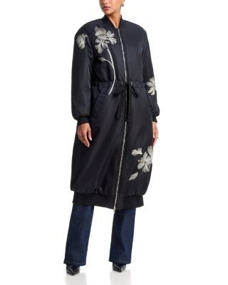 Cinq a Sept Celestina Embroidered Long Coat