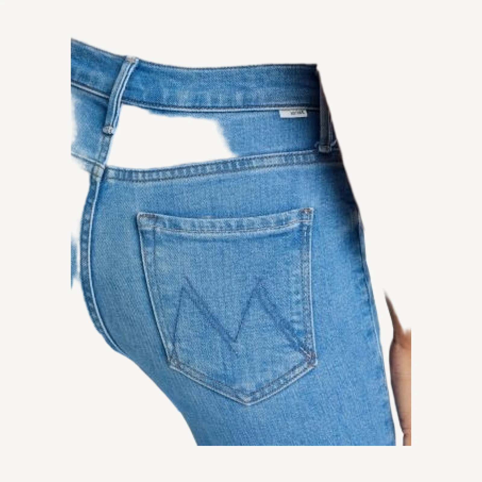 Mother Lil Weekender Fray Mid Rise Flare Leg Jeans in Satisfy Your Cravings
