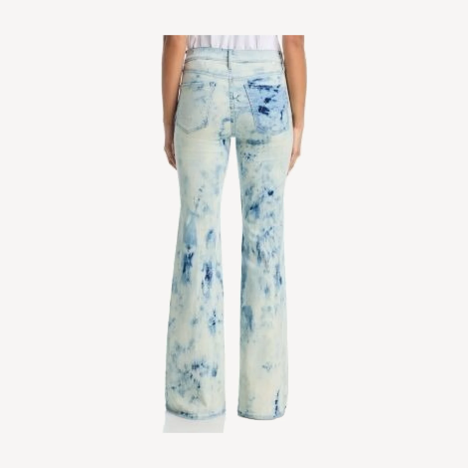 Mother The Doozy Mid Rise Wide Leg Jeans in Laundry Day