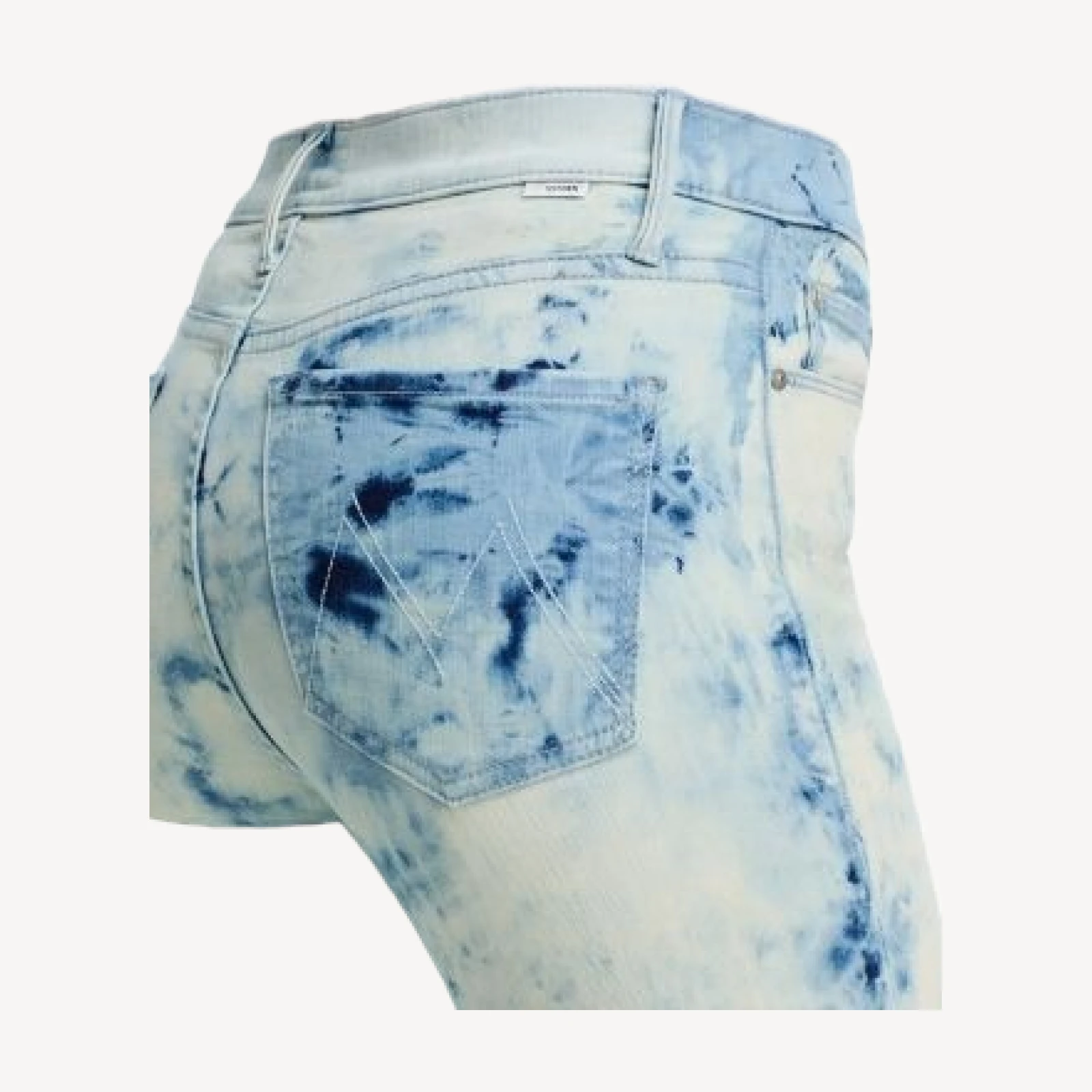 Mother The Doozy Mid Rise Wide Leg Jeans in Laundry Day