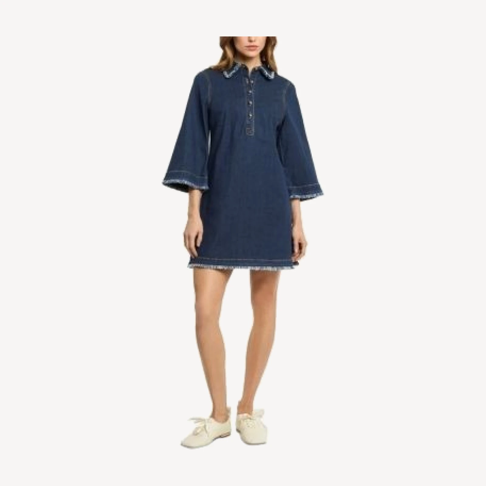 Cinq a Sept Dany Bicolor Fringe Dress