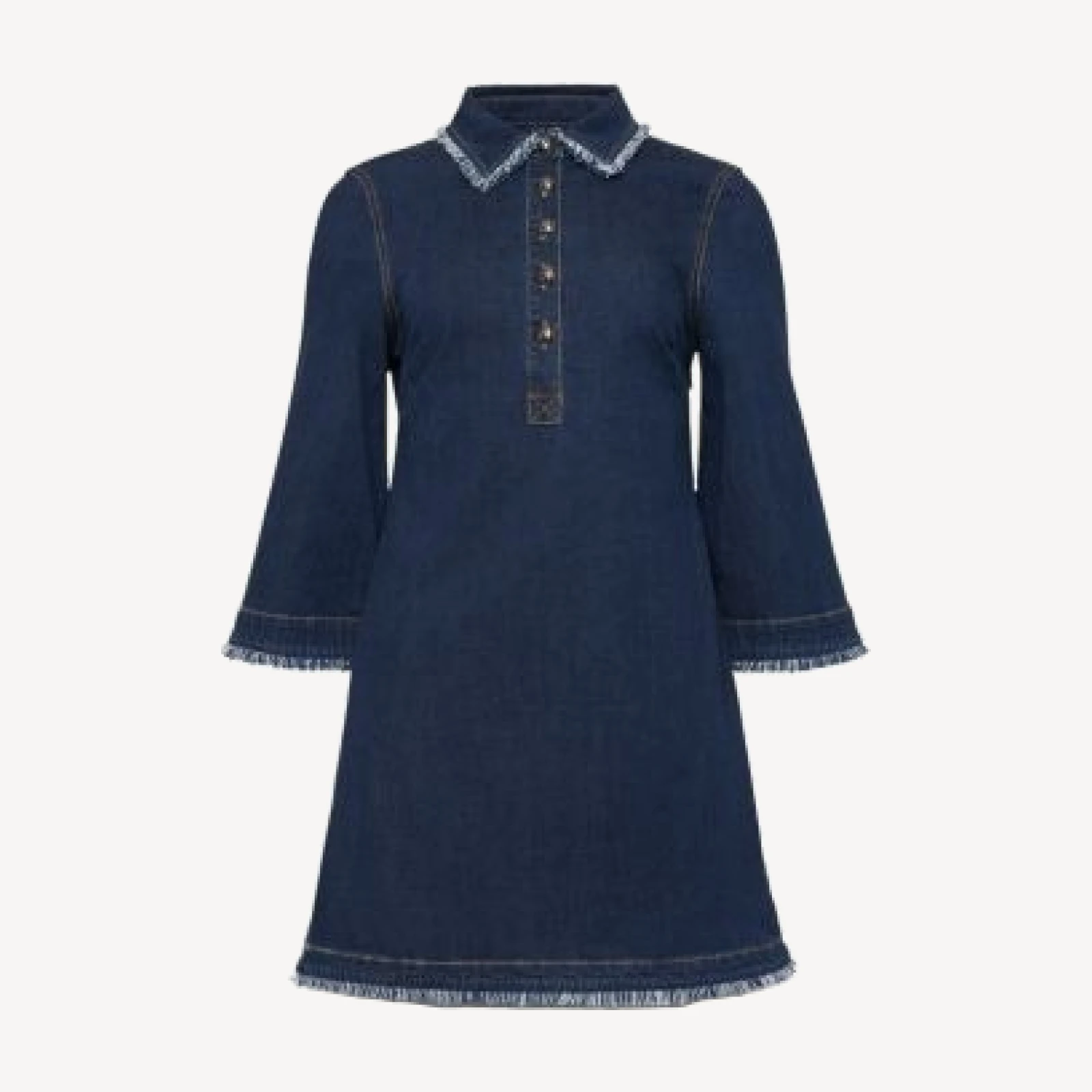 Cinq a Sept Dany Bicolor Fringe Dress
