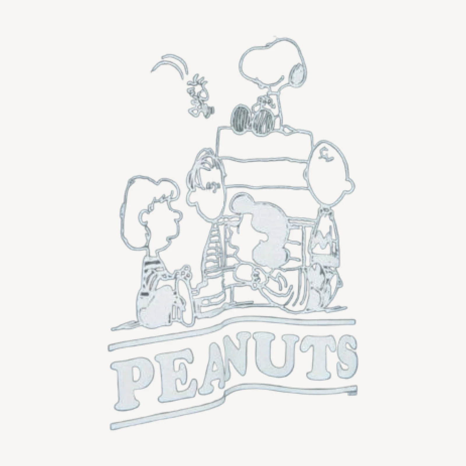 Junk Food Clothing Peanuts The Gang Flea Market Fleece