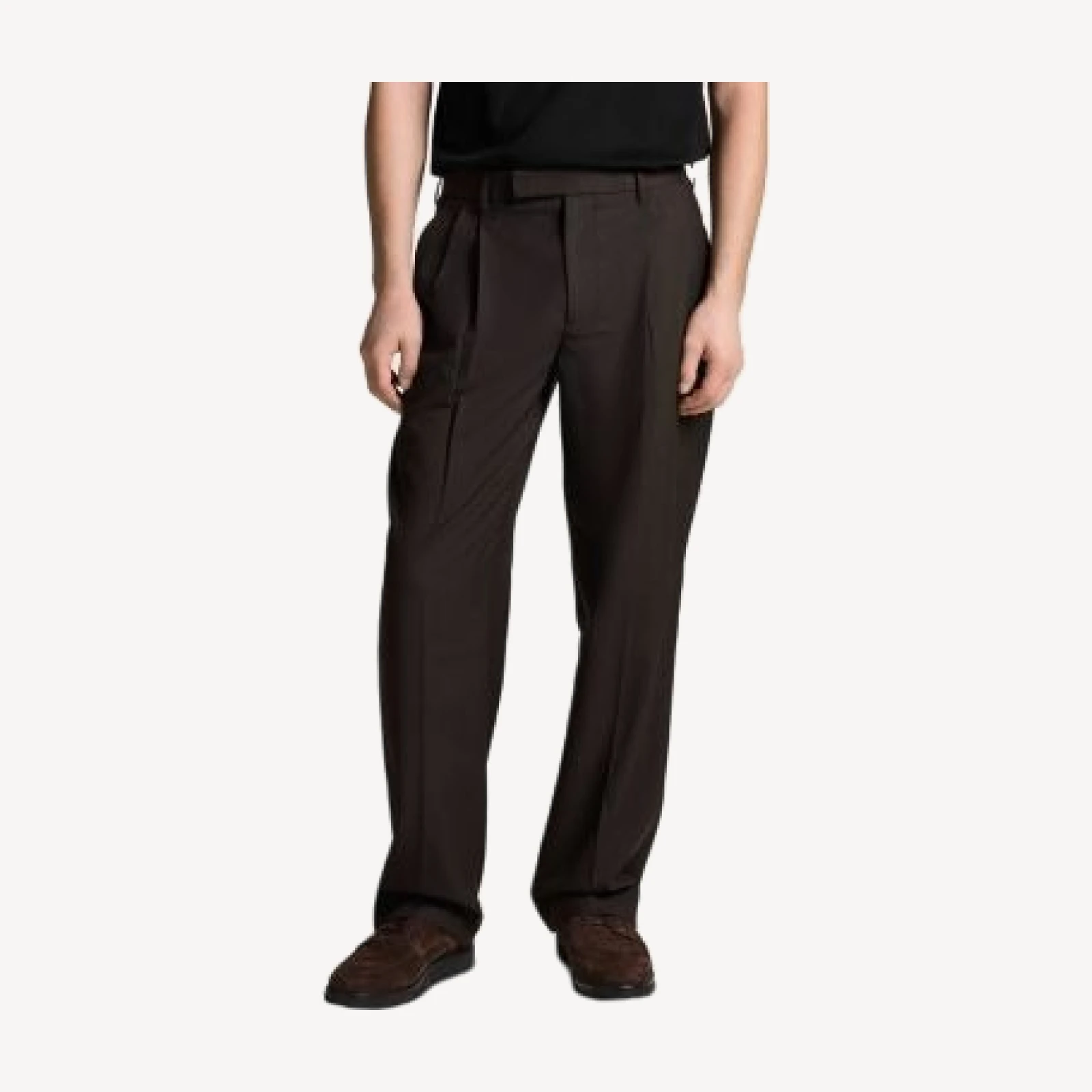 Vince Refined Twill Straight Fit Pleat Pants
