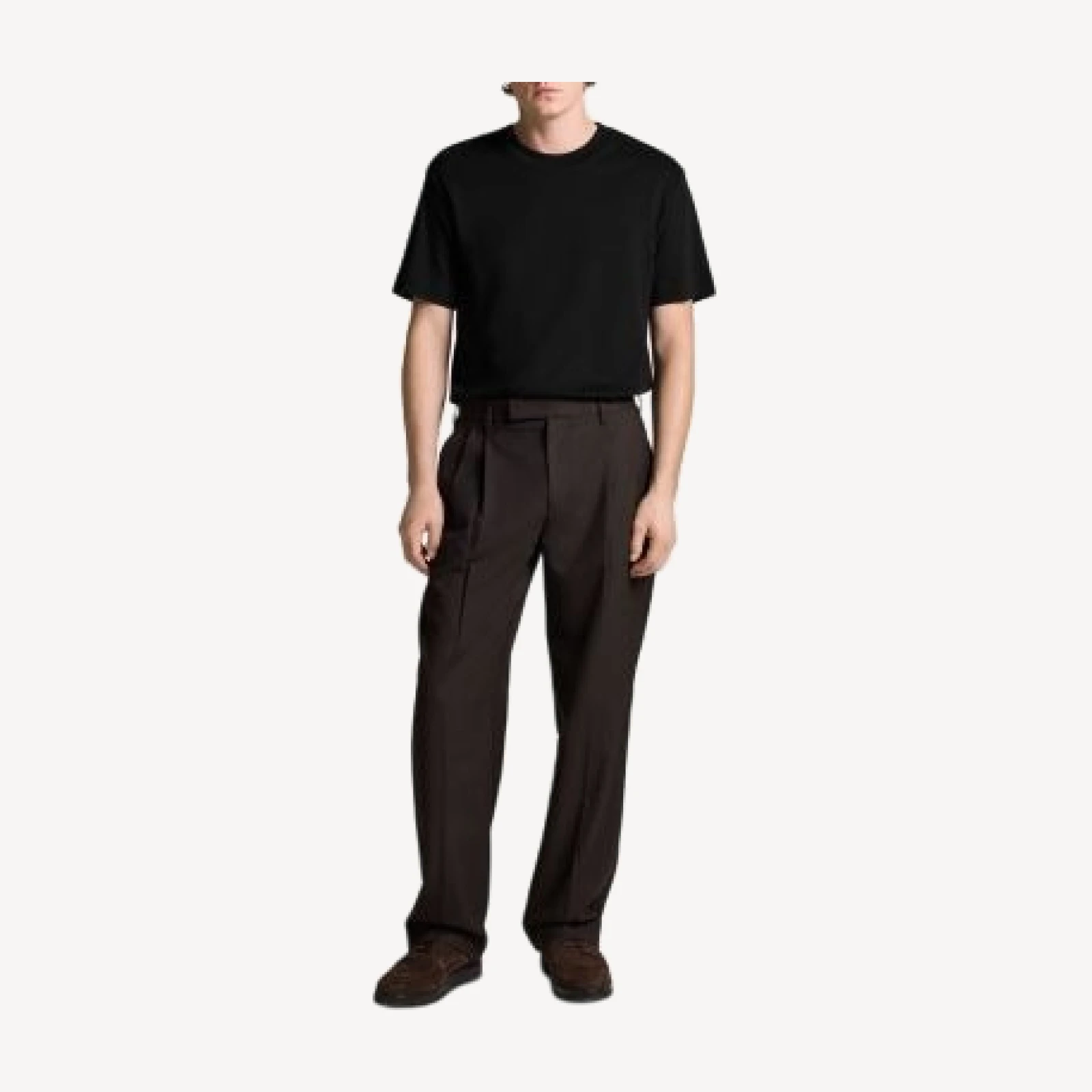 Vince Refined Twill Straight Fit Pleat Pants