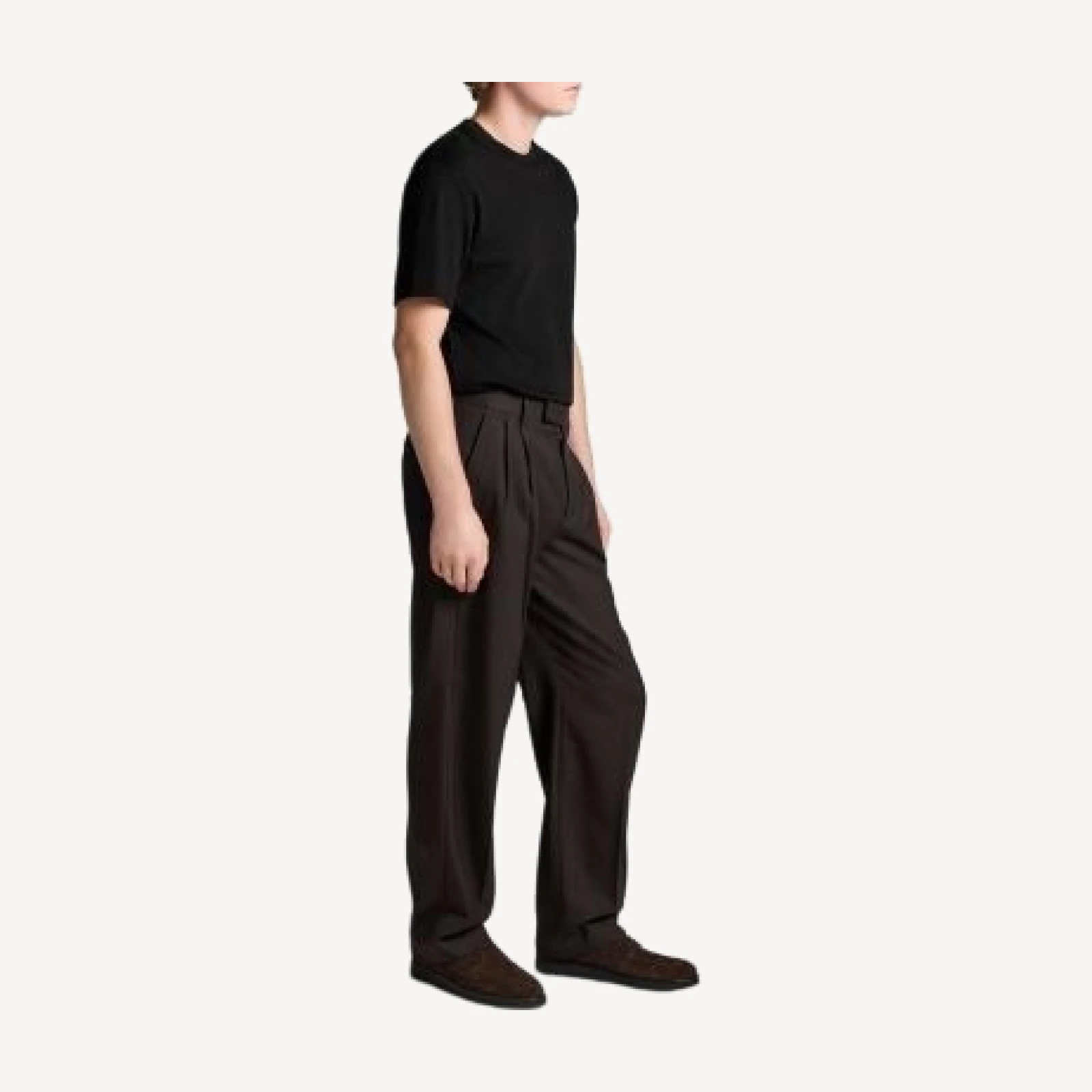 Vince Refined Twill Straight Fit Pleat Pants