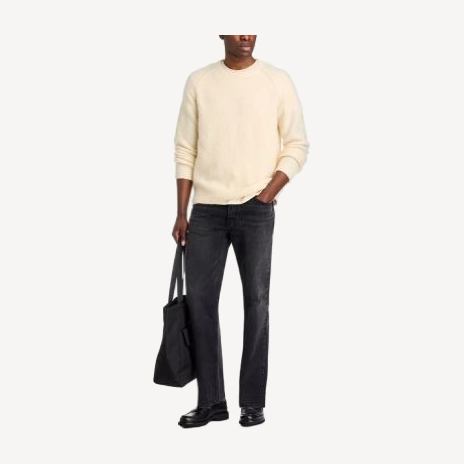 Paige Hightower Brushed Merino Wool Crewneck Sweater
