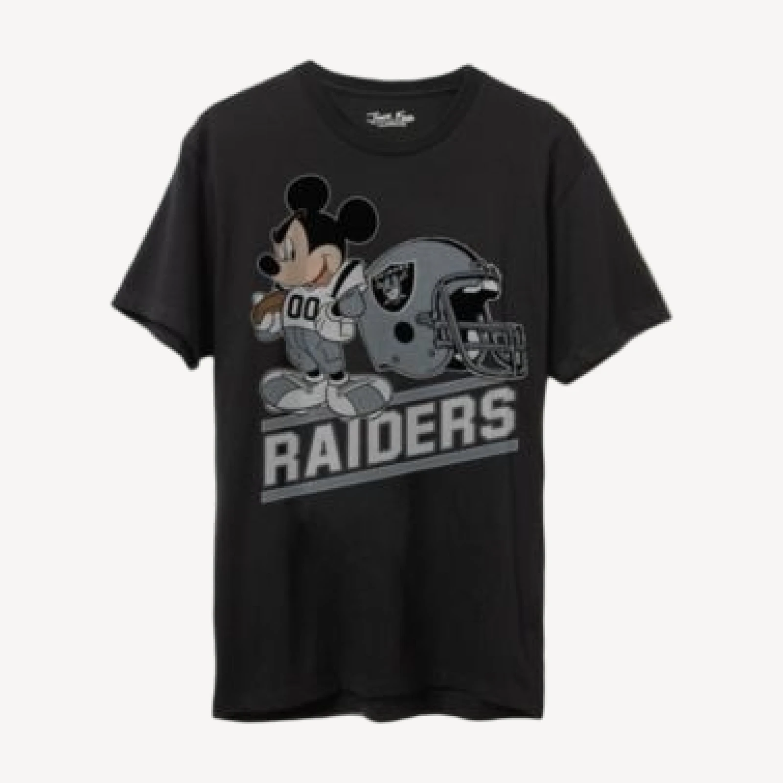 Junk Food Clothing Unisex Las Vegas Raiders Disney Mickey Came to Play Fan Tee