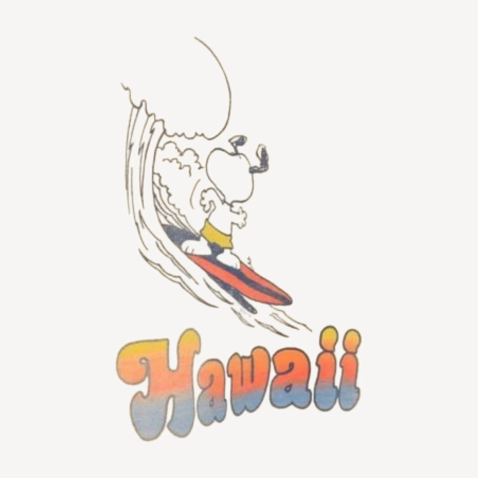 Junk Food Clothing Snoopy Hawaii Flea Market Tee