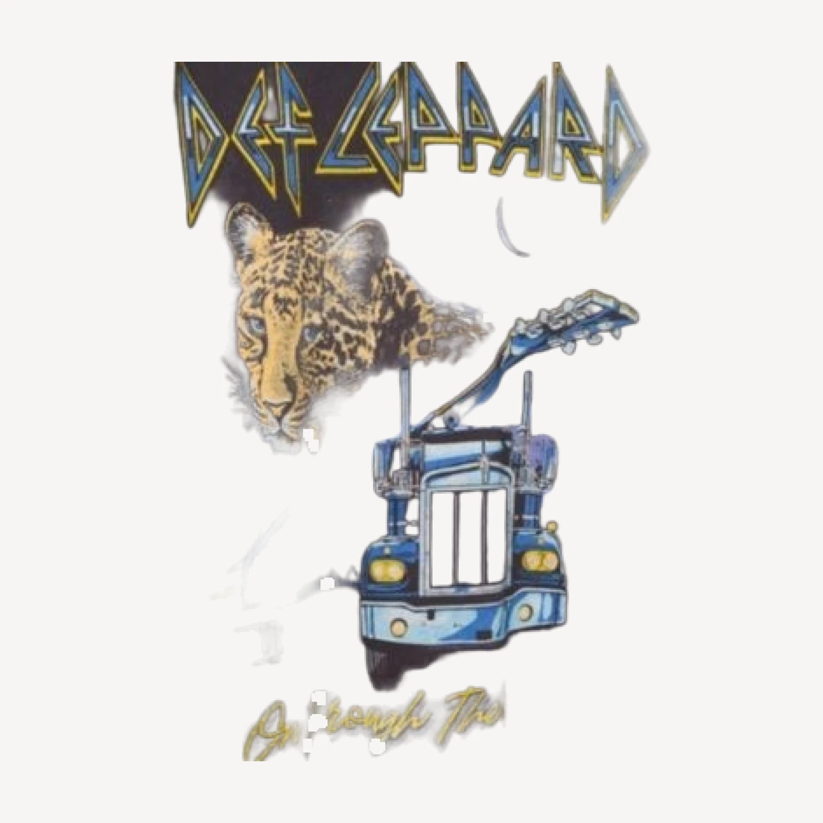 Junk Food Clothing Def Leppard On Through the Night Vintage Tee