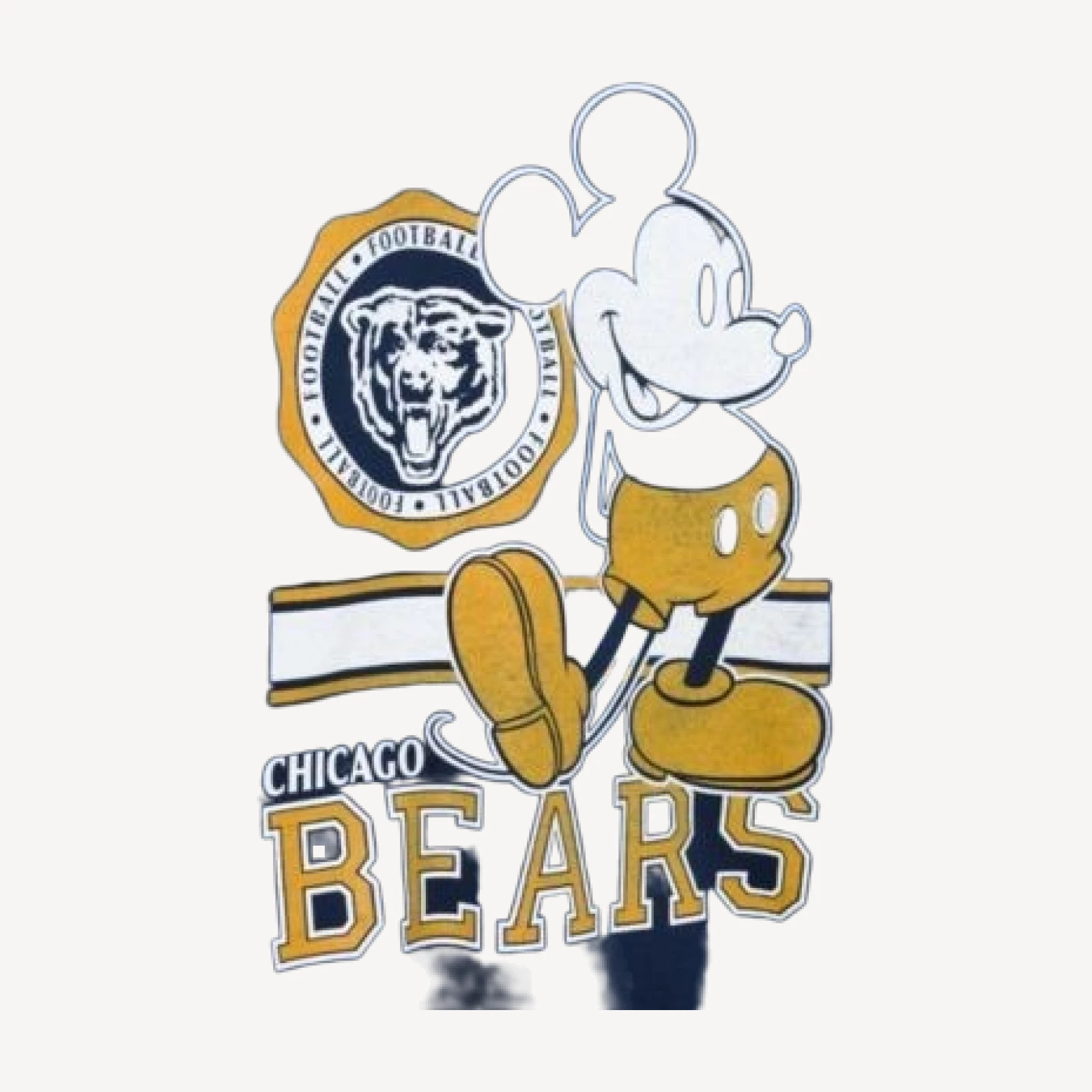 Junk Food Clothing Unisex Chicago Bears Mickey Crew Fleece