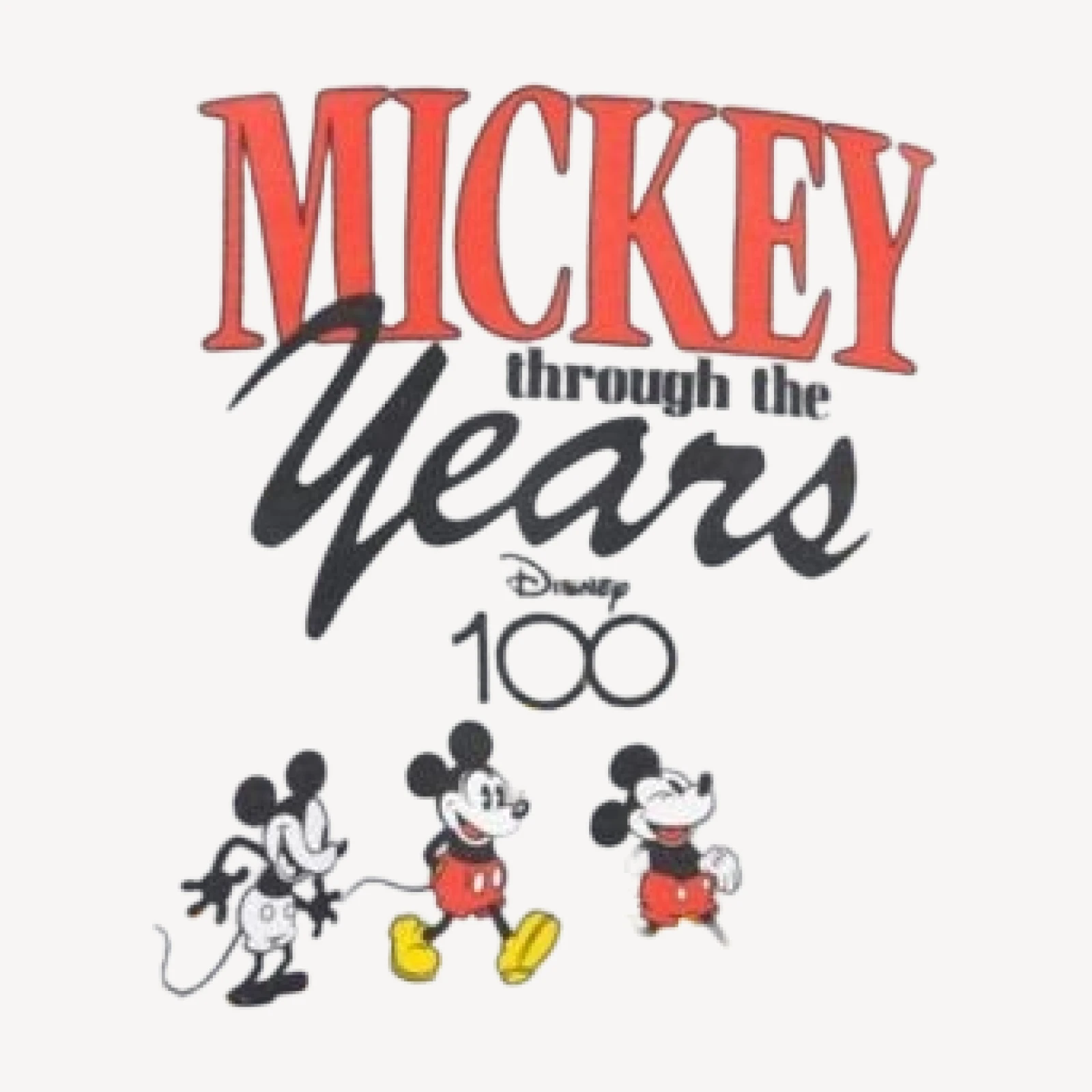 Junk Food Clothing Mickey Through the Years Flea Market Fleece