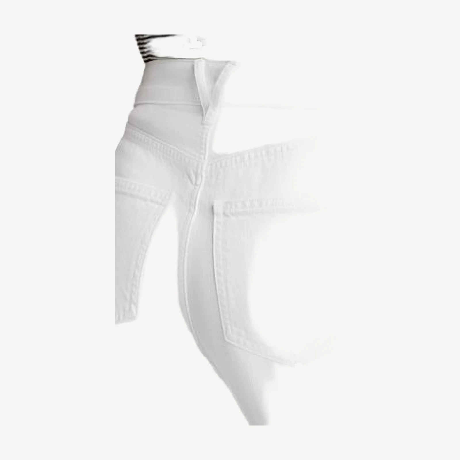 Veronica Beard Taylor Cropped High Rise Jeans in White