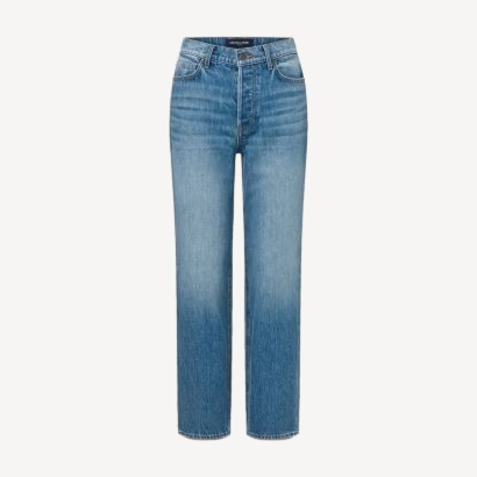 Veronica Beard Leah Mid Rise Straight Jeans in Lakeshore
