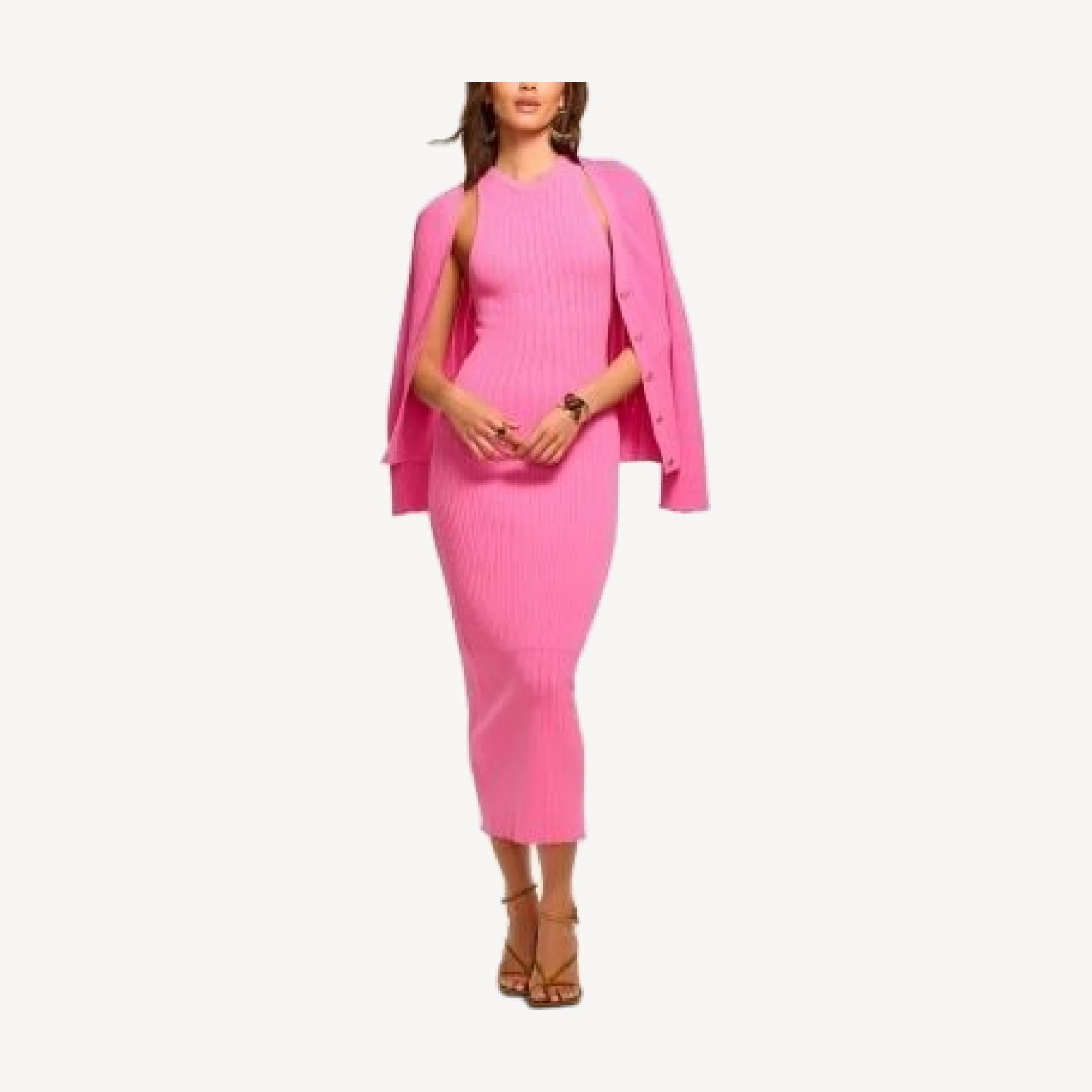 Ramy Brook Marienne Ribbed Midi Dress