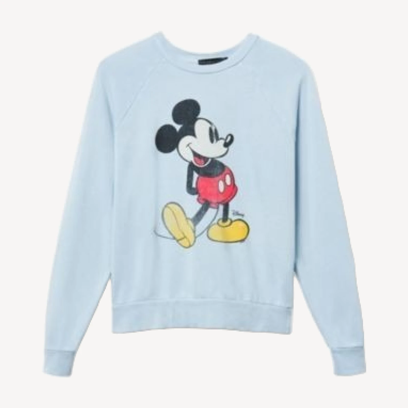 Junk Food Clothing Women's Mickey Raglan Fleece Pullover