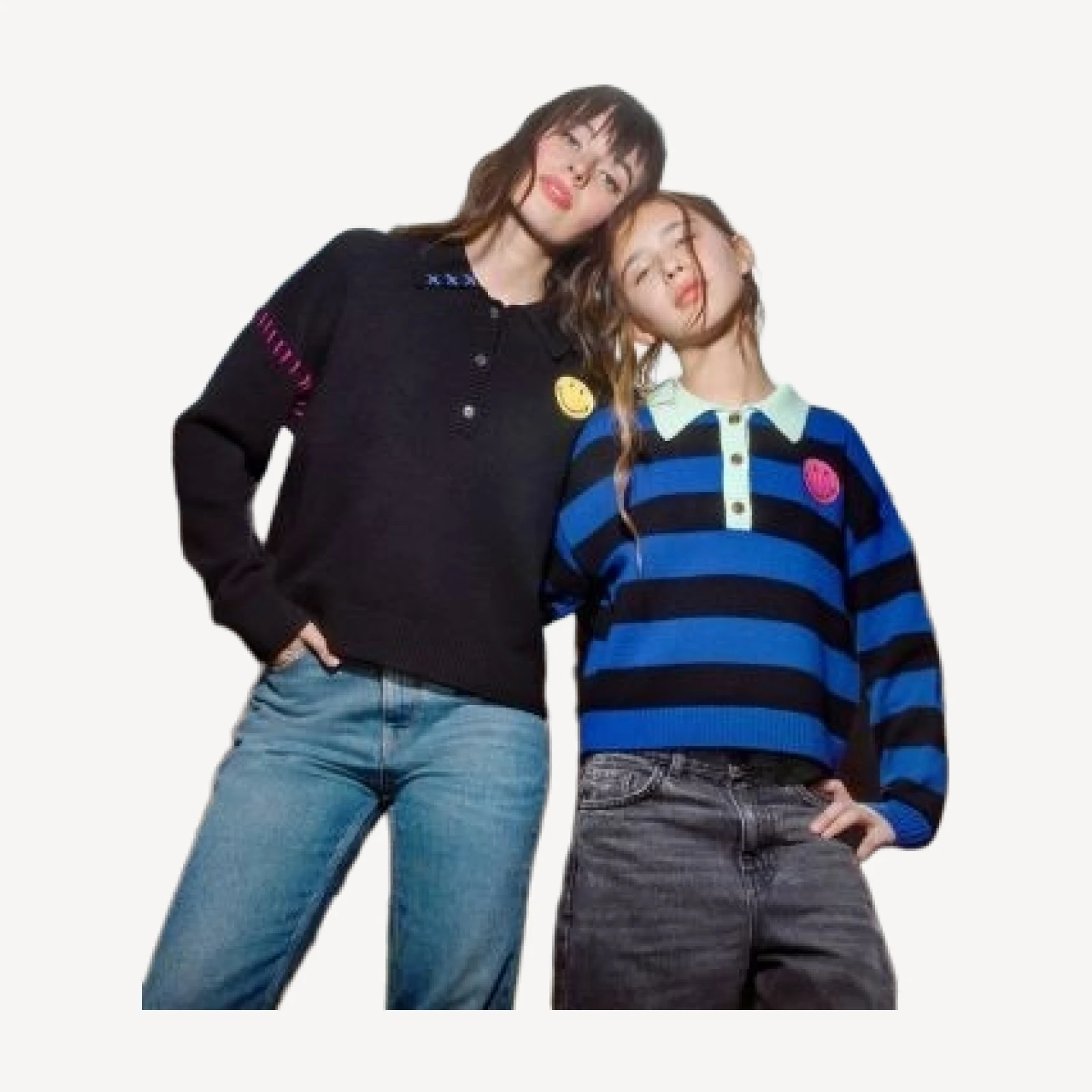 Aqua Whipstitched Polo Sweater - Exclusive