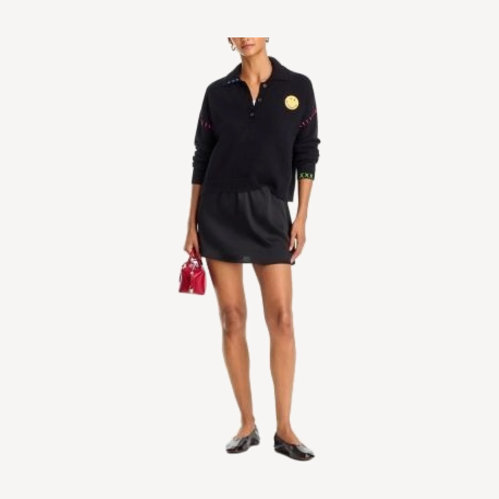 Aqua Whipstitched Polo Sweater - Exclusive