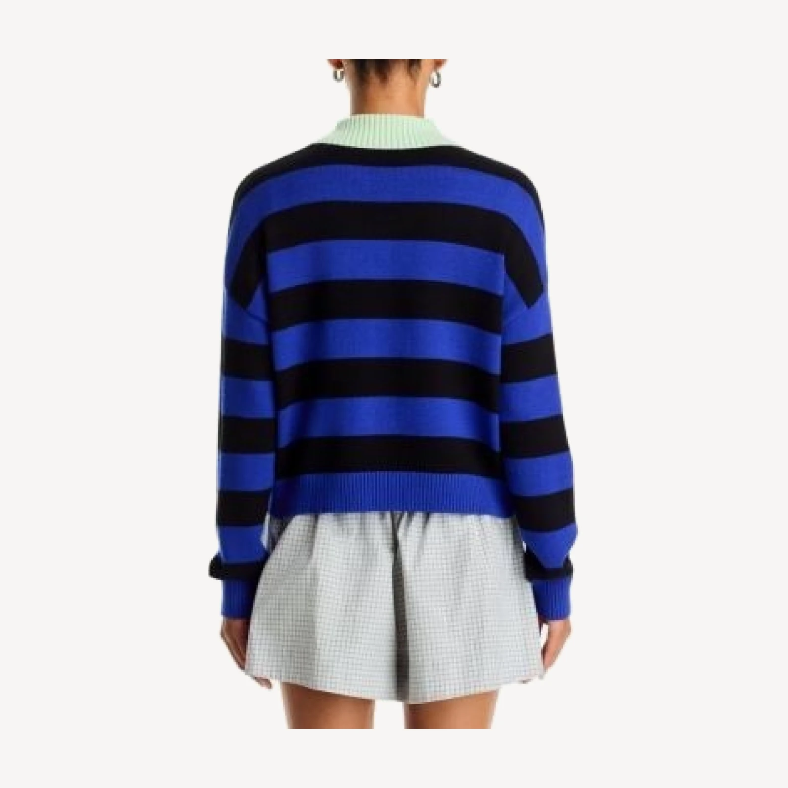 Aqua Smiley Face Rugby Sweater - Exclusive