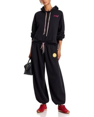 Aqua Cotton Blend Smiley Sweatpants - Exclusive