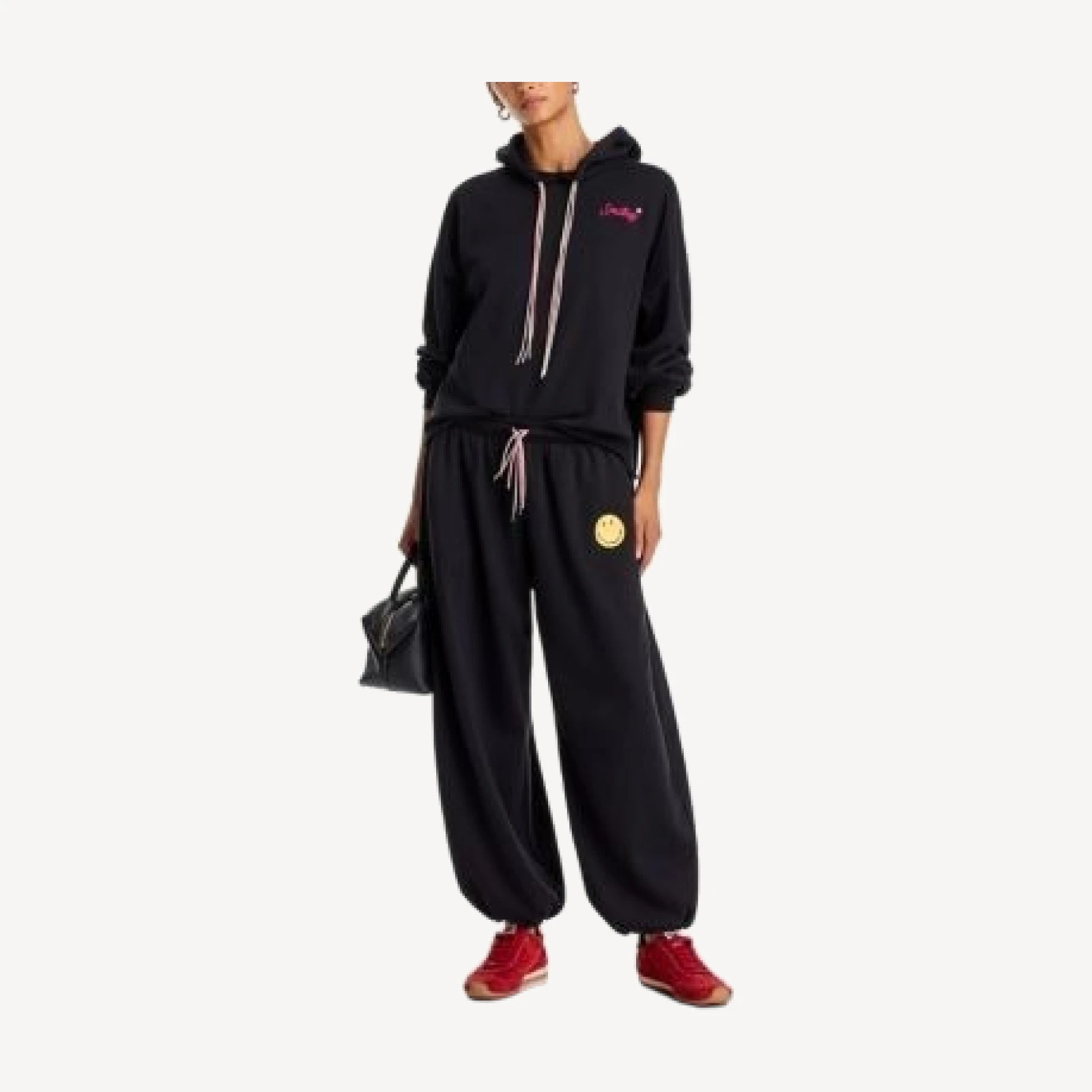 Aqua Cotton Blend Smiley Sweatpants - Exclusive