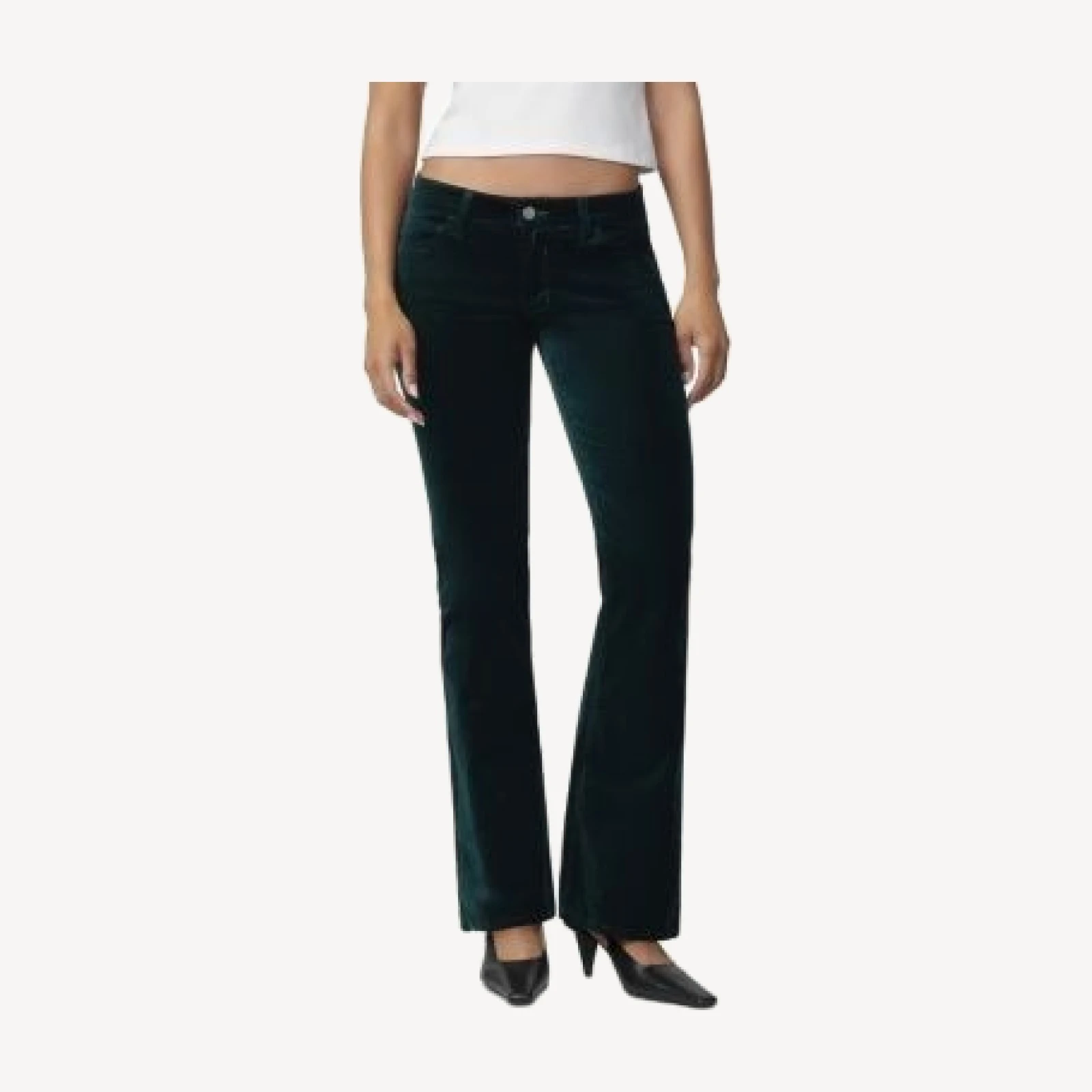 Joe's Jeans The Velveteen Naomi Flared Jeans in Pine