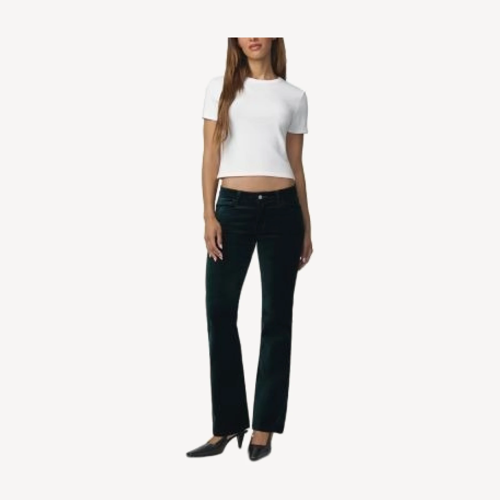 Joe's Jeans The Velveteen Naomi Flared Jeans in Pine