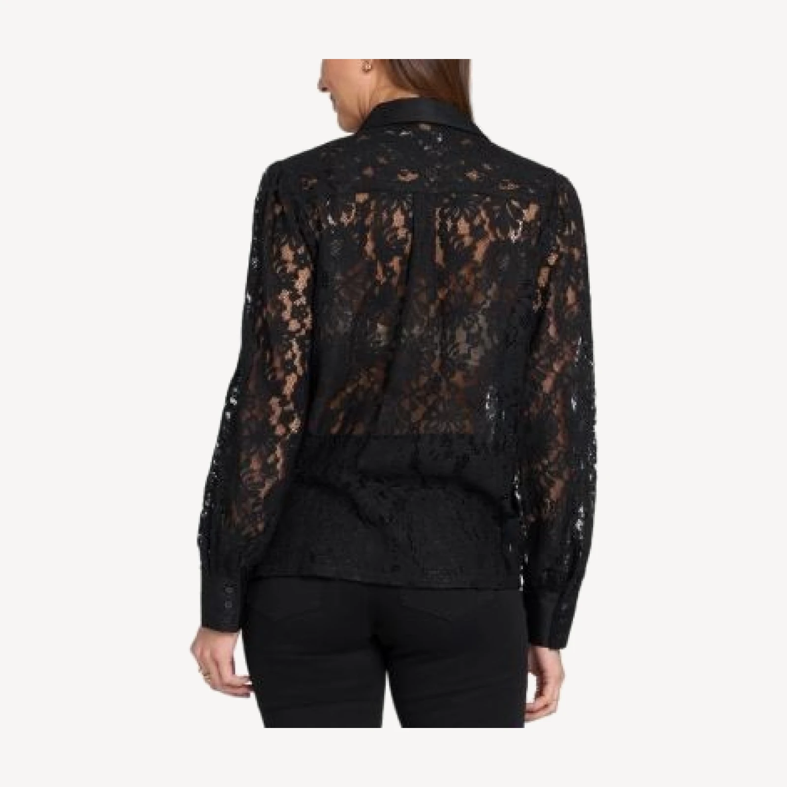 Nydj Eliza Long Sleeve Lace Blouse