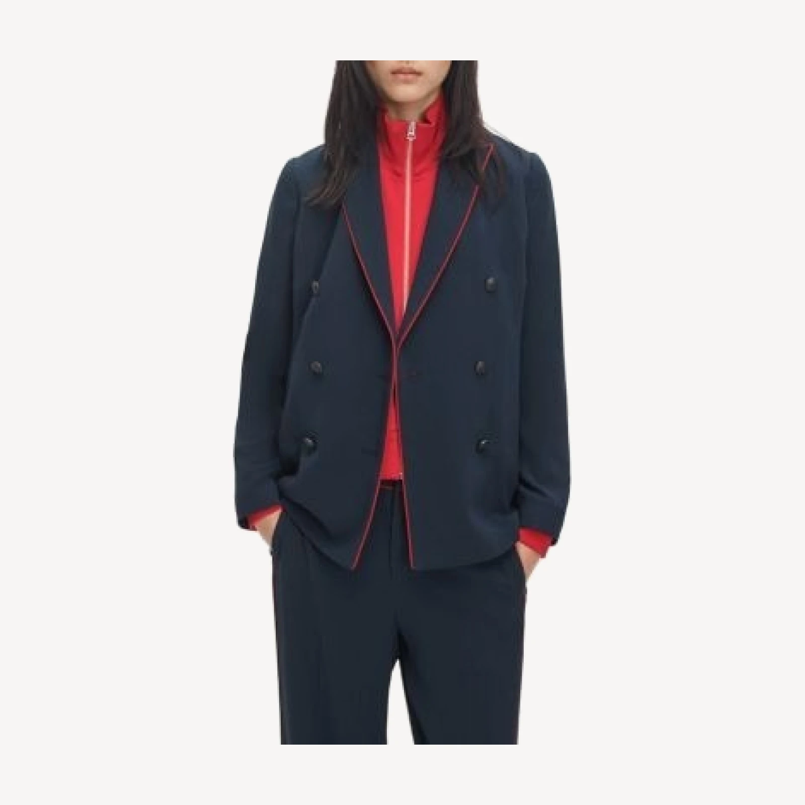 rag & bone Darren Contrast Trim Blazer