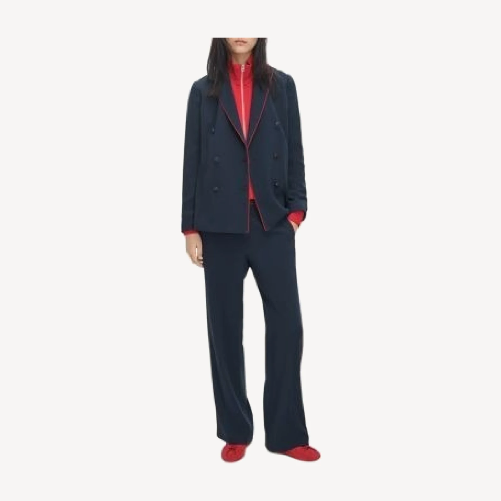 rag & bone Darren Contrast Trim Blazer