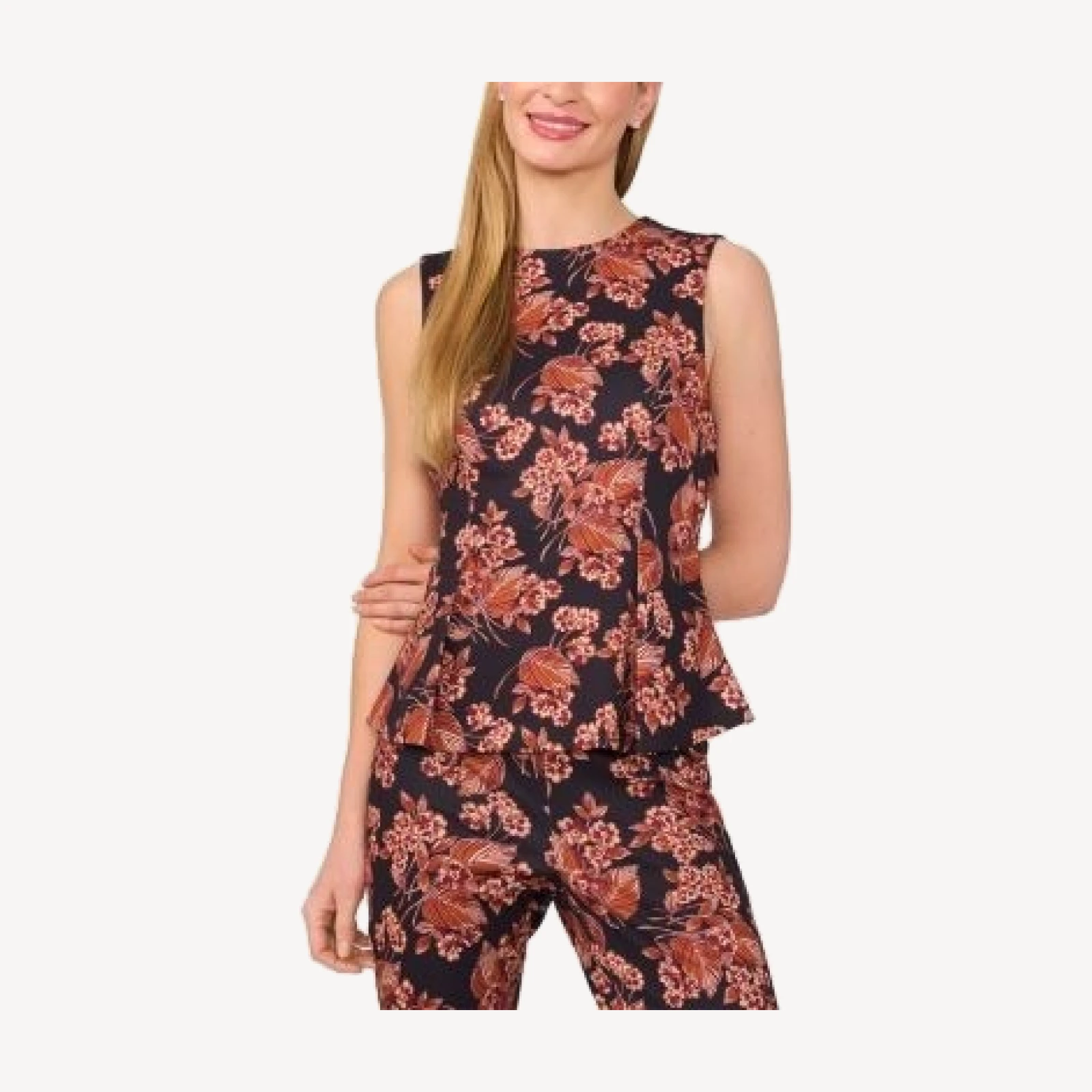 Ted Baker Marenae Knit Pleated Detail Tank Top