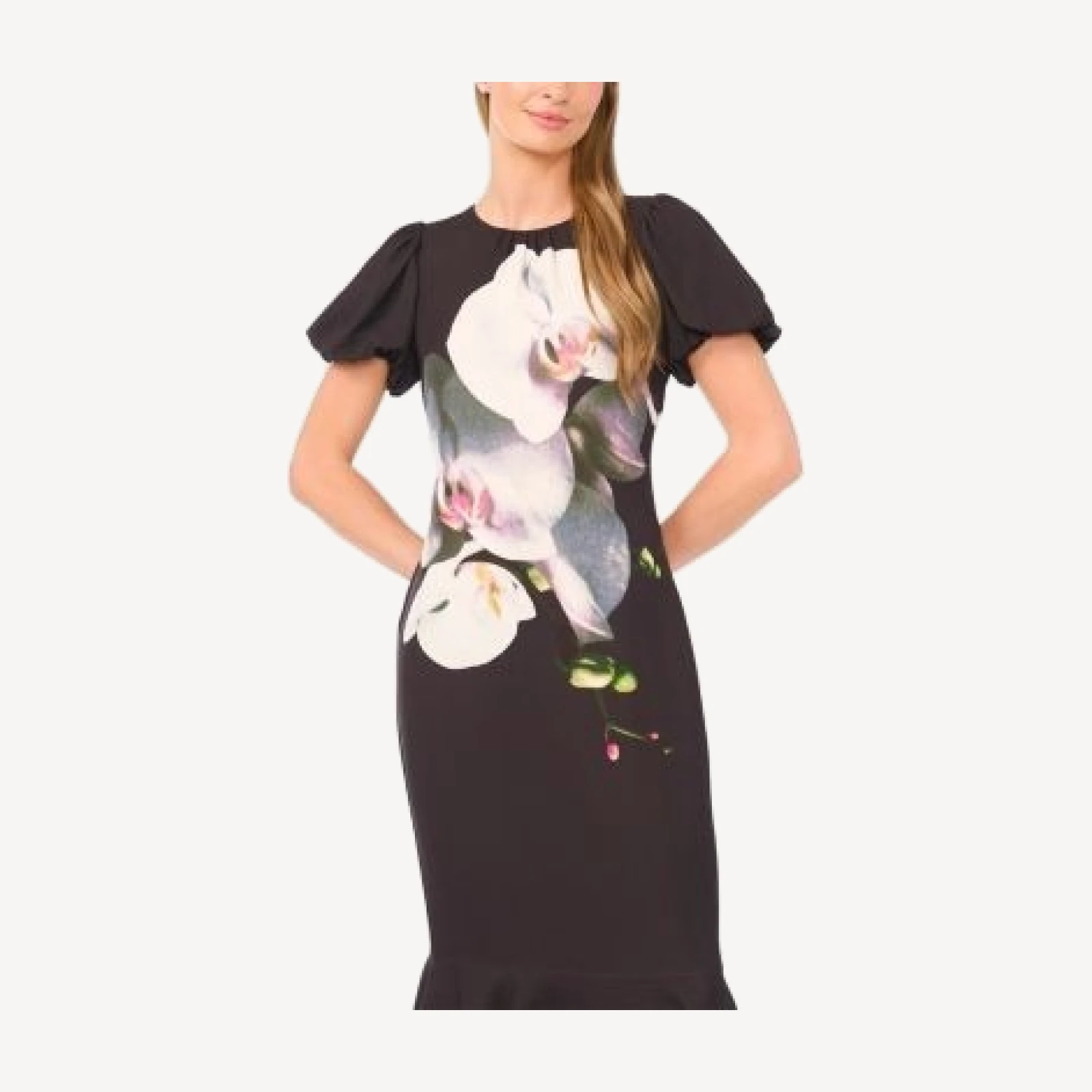 Ted Baker Orchara Puff Sleeve Maxi Dress