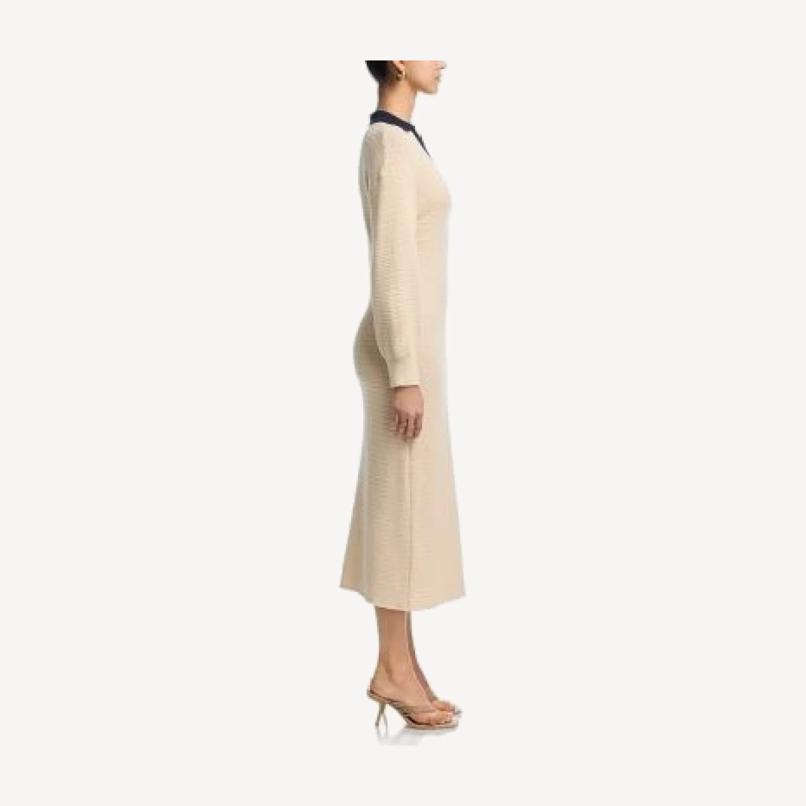 French Connection Mozart Contrast Texture Knit Maxi Dress