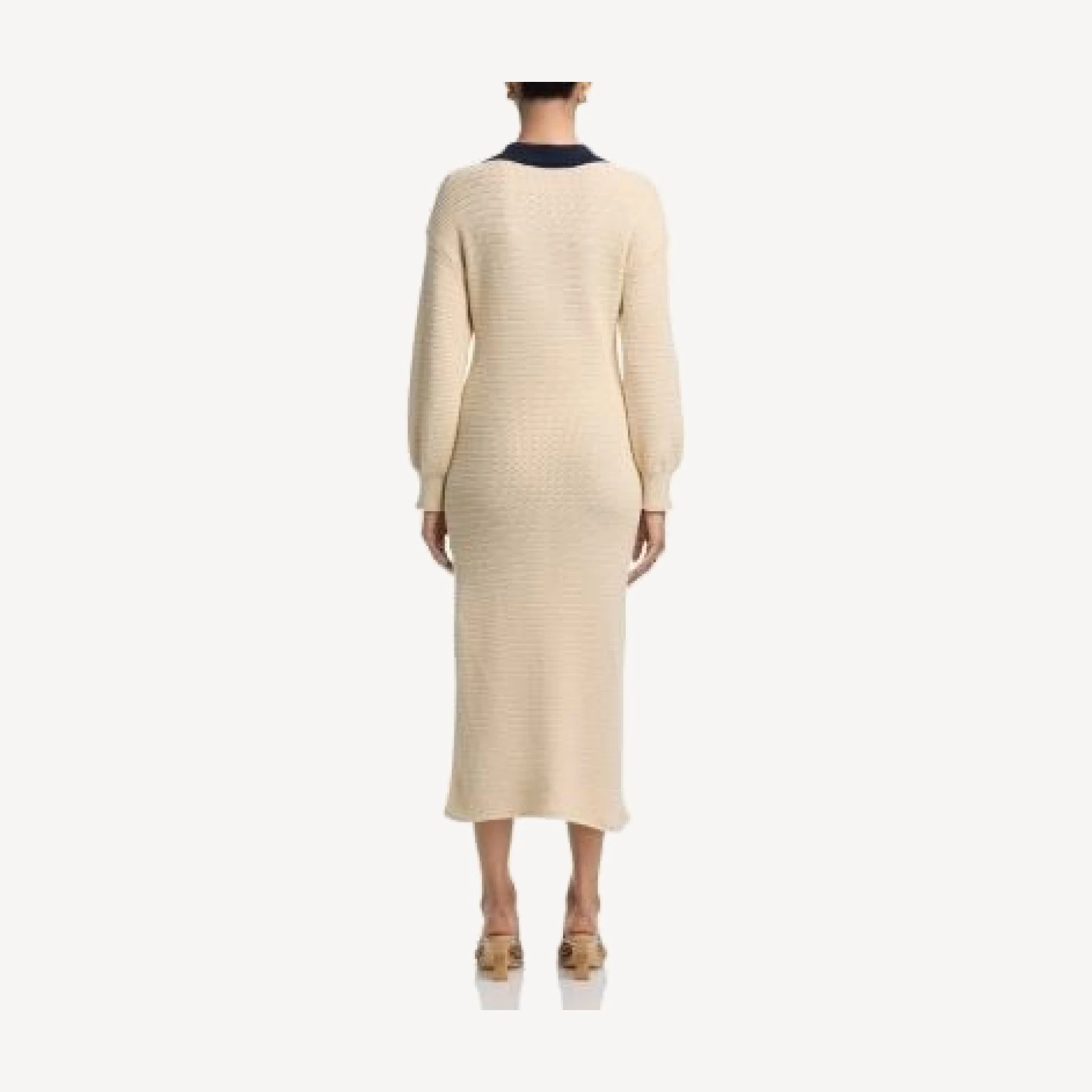 French Connection Mozart Contrast Texture Knit Maxi Dress