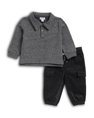 Splendid Boys' Salt & Pepper Polo Set - Baby