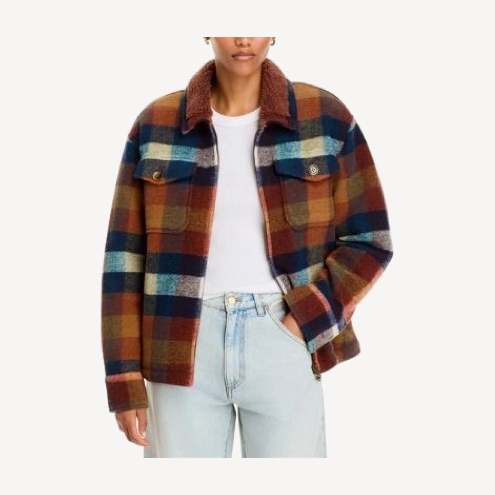 Mother The After School Plaid Shirt Jacket