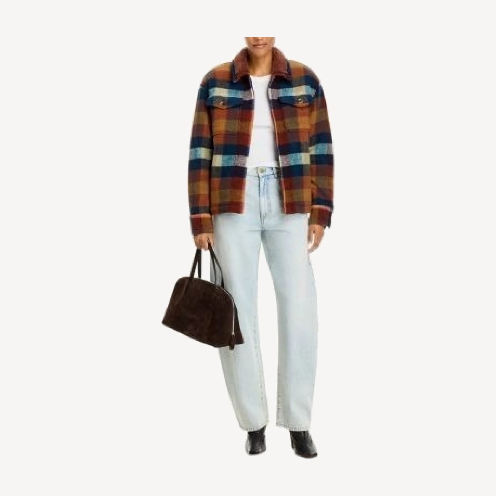 Mother The After School Plaid Shirt Jacket