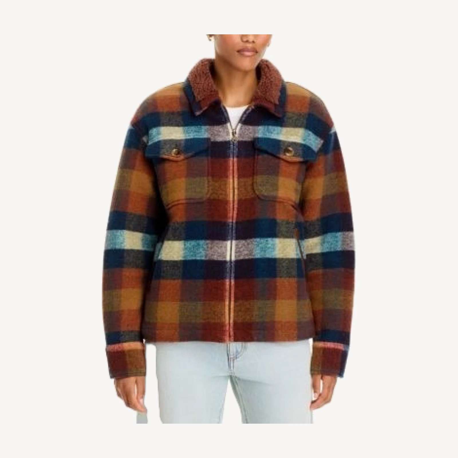Mother The After School Plaid Shirt Jacket