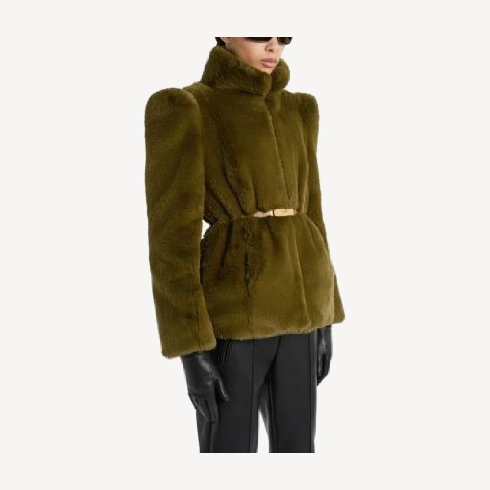 Balmain Short Faux Fur Coat