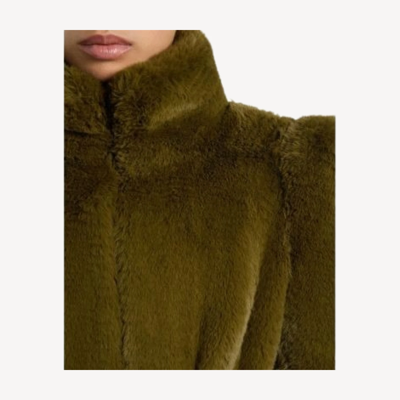Balmain Short Faux Fur Coat