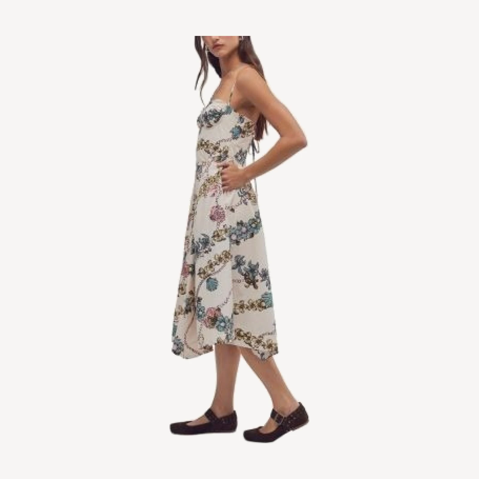 Free People Cherish Printed Midi Dress