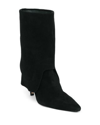 Cinq a Sept Women's Anita Fold Over Suede Booties