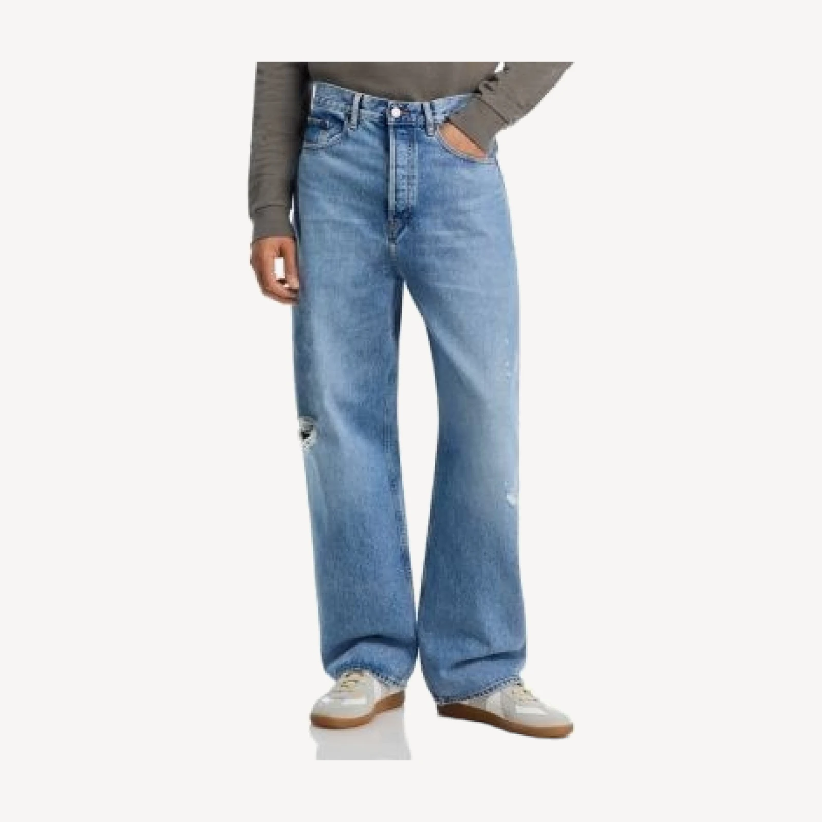 Frame Baggy Fit Jeans in Aeris Grind