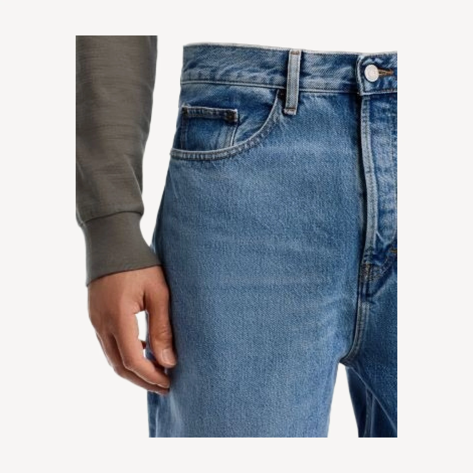 Frame Baggy Fit Jeans in Aeris Grind